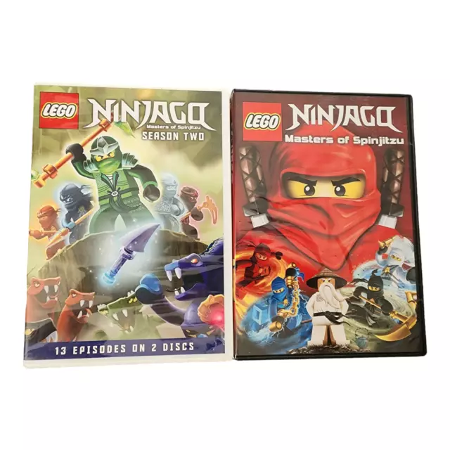 Ninjago : Masters of Spinjitzu Season Two and MOS LEGO Cartoon Network 3 DVDs🥷