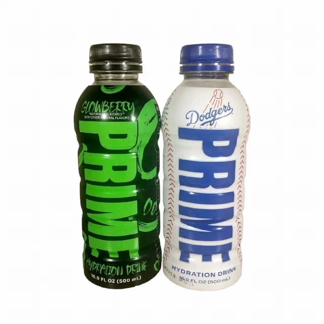PRIME HYDRATION DRINK 2Pack Limited Edition Glowberry + Rare LA