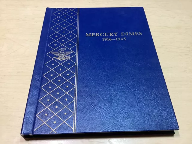 Whitman #9413 Bookshelf Mercury Dime Album 1916-1945 ***Empty No Coins