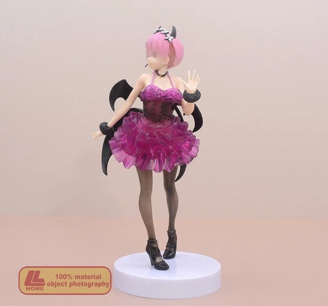 Anime Re Life In a Different World Devil Ram Rem cute girl Figure Statue Gift