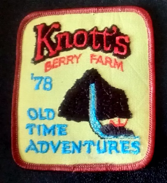 Vintage Knotts Berry Farm 1978 Old Time Adventures Embroidered Patch