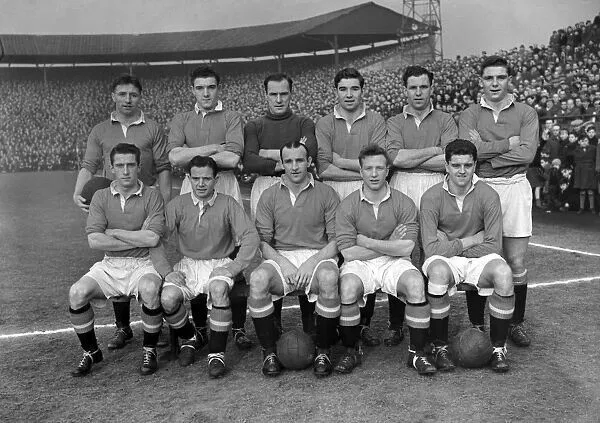 Man Utd Football Team Photo 1953-54 Season