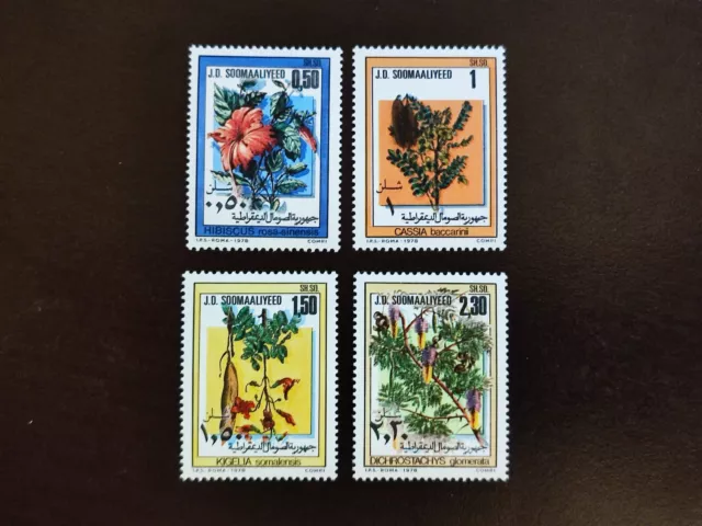 ZZ69/ Somalia - 1978 - Mi 270 / 273 - Pflanzen Blumen - MNH