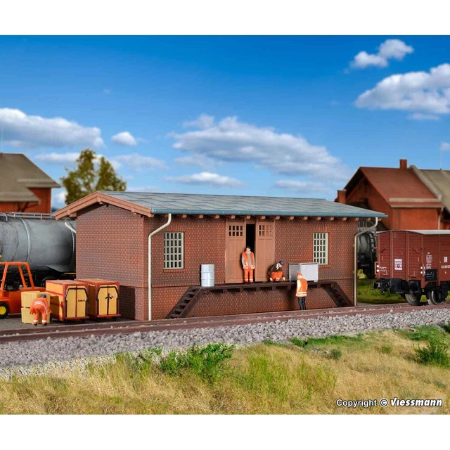 Kit Maquette Kibri 39095 - Hangar à Bois Agricole Échelle HO 1/87 - Pour Diorama Et Modélisme Ferroviaire
