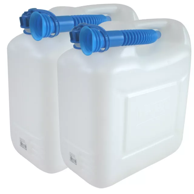 2x Wasserkanister ECO 10 Liter mit Rohr 2er Set Camping-Kanister Wassertank NEU