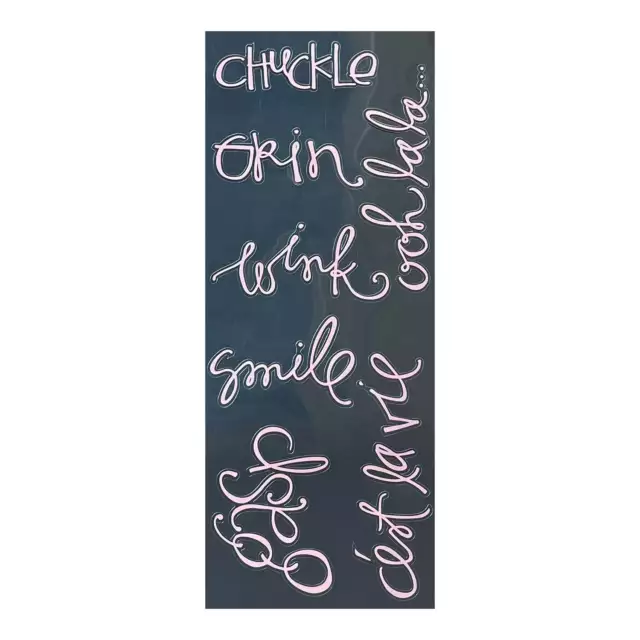 Heidi Swapp Silhouette Words - Expressions - Pink*