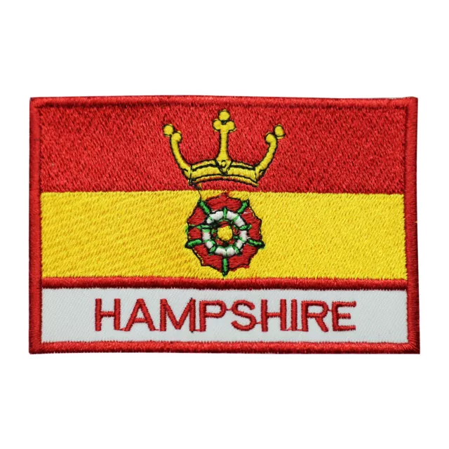 Hampshire County Flag Patch Iron On Patch Sew On Badge Embroidered Patch