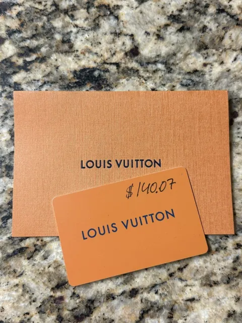 LOUIS VUITTON GIFT Card $140.07 Value $135.00 - PicClick