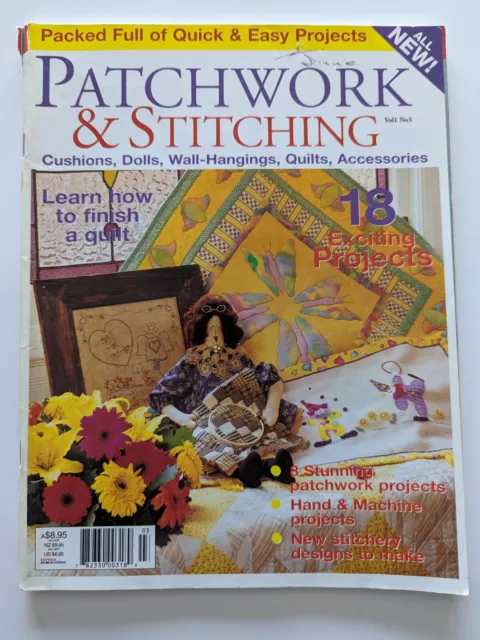 Patchwork & Stitching Vol.1.3  18 Projects include Pattern Sheet GC