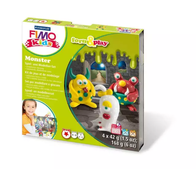 STAEDTLER® FIMO® kids Modelliermasse form&play Monster