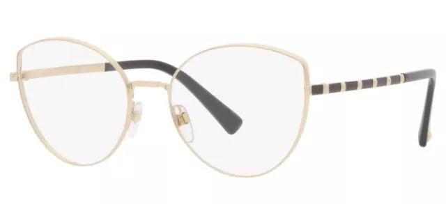 Authentic Valentino  Eyeglasses VA 1018 - 3071 Light Gold w/Demo Lens "NEW"