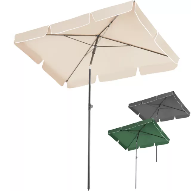 Parasol Rectangulaire de Balcon inclinable et réglable en Aluminium