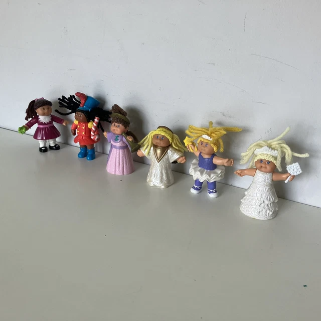 6 X MCDONALDS Happy Meal Toys Cabbage Patch Kids Dolls Figures Vintage