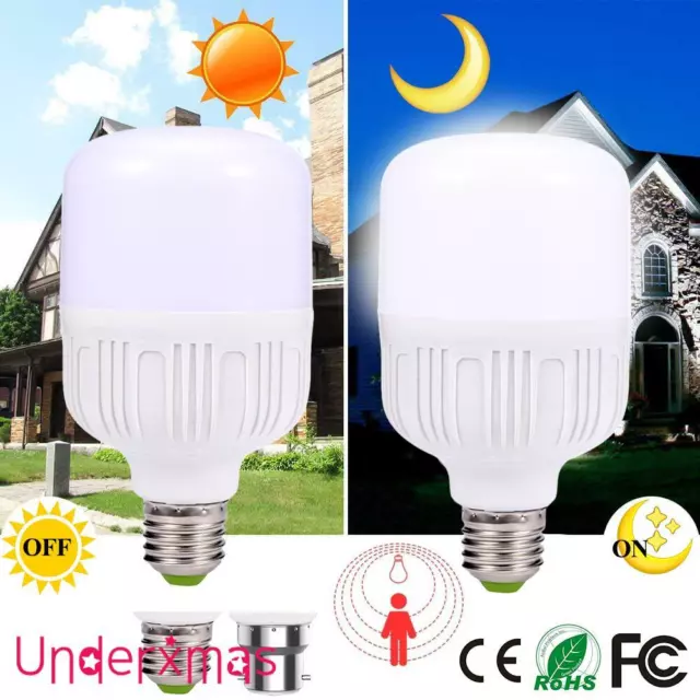 PIR Radar Sensor Motion Smart Bulb LED Globe Light Auto ON/OFF E27/B22 Lamp