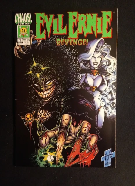 Evil Ernie Revenge #1 Hughes & Jensen Glow In The Dark Cover Chaos (1994) NM-