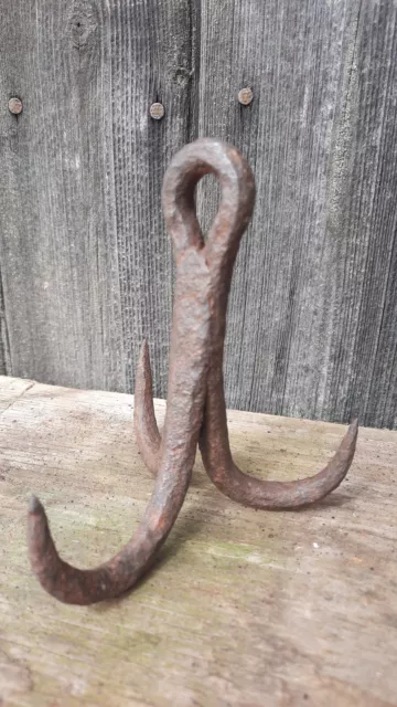 Antique Wrought Iron Meat Hook small blacksmith made meat hook