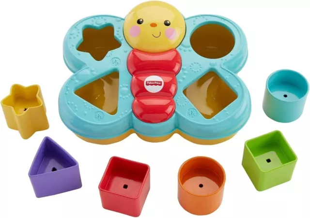 Fisher-Price Butterfly Shape Sorter Babies Educational Toys 6+ Months New In Box