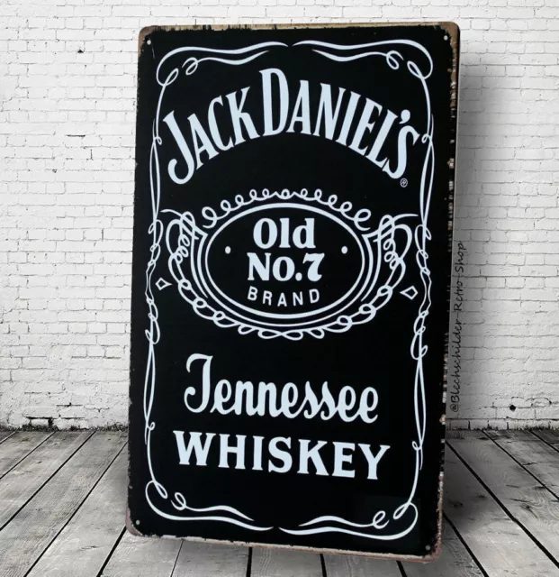 Retro Blechschild Vintage Nostalgie look 20x30cm "Jack Daniels" neu