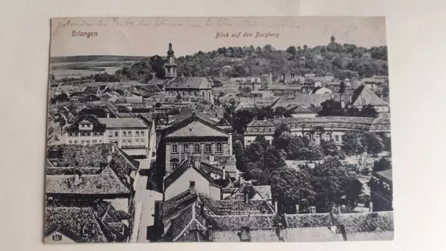 Erlangen, view of the castle mountain 1920