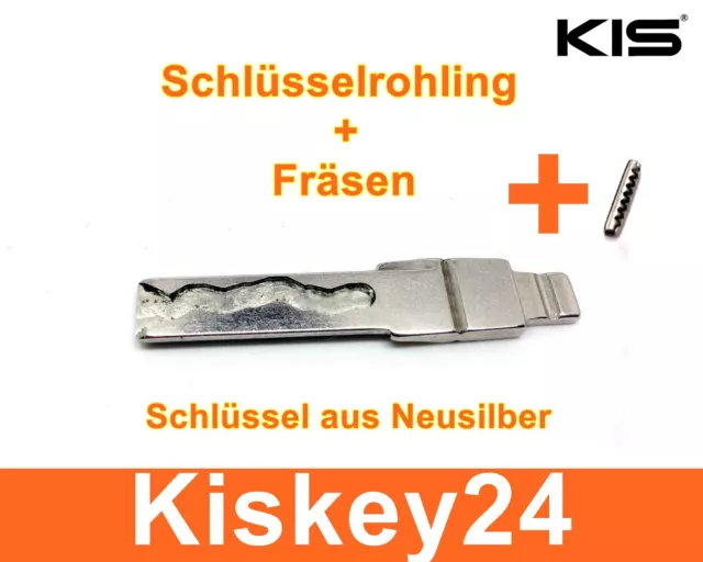 1x Ersatz Schlüssel mit Schleifen Nachmachen Fräsen für AUDI VW SKODA SEAT HAA