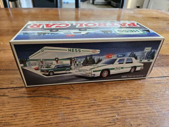 1993 Hess Truck Patrol Police Car NEW Mint In Box Unopened Collectors Edition