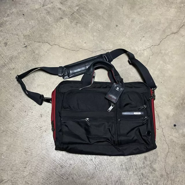 Tumi Alpha 26141d4 Organizer Expandable Laptop Computer Briefcase Brief Bag