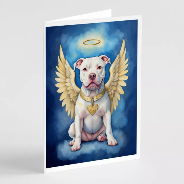 Pit Bull Terrier My Angel Greeting Cards and Envelopes Pack of 8 DAC7050GCA7P