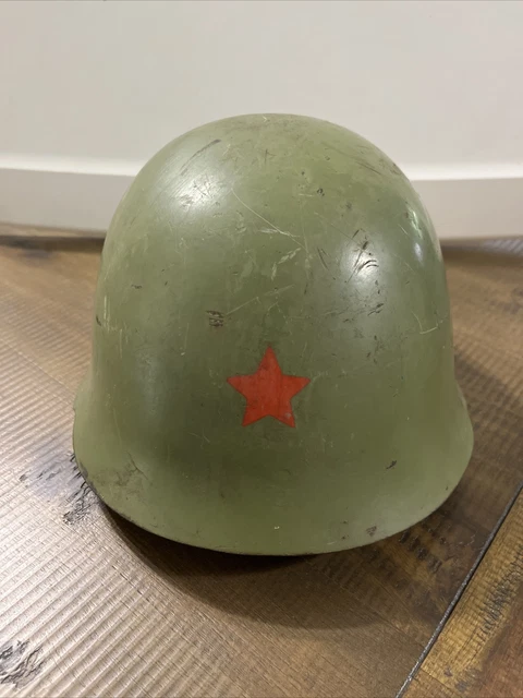 Yugoslavian War Serbian M59 Steel Helmet With Red Star M59/58 Military Army JNA