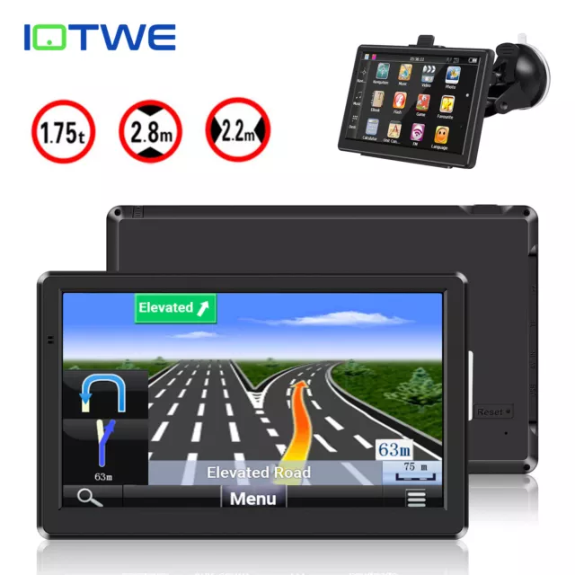 IOTWE 7'' GPS Navegador para Camión Toda Europa 2022. 48 paises 8GB SAT NAV POI