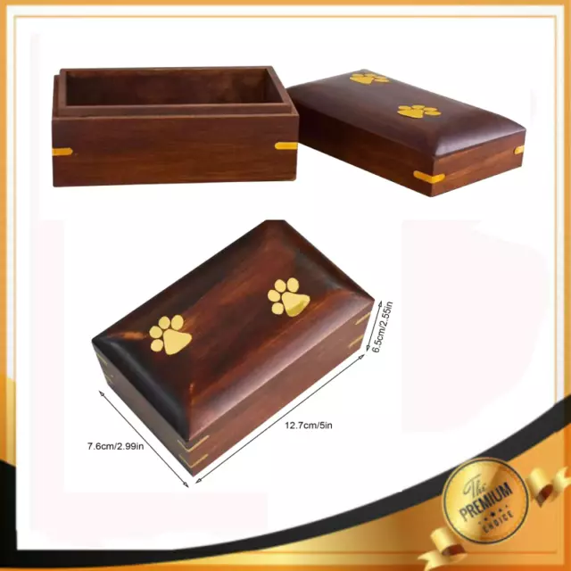 Mini Pot Urn For Wooden Ashes Cremation Memorial Keepsake Ash Container Jar