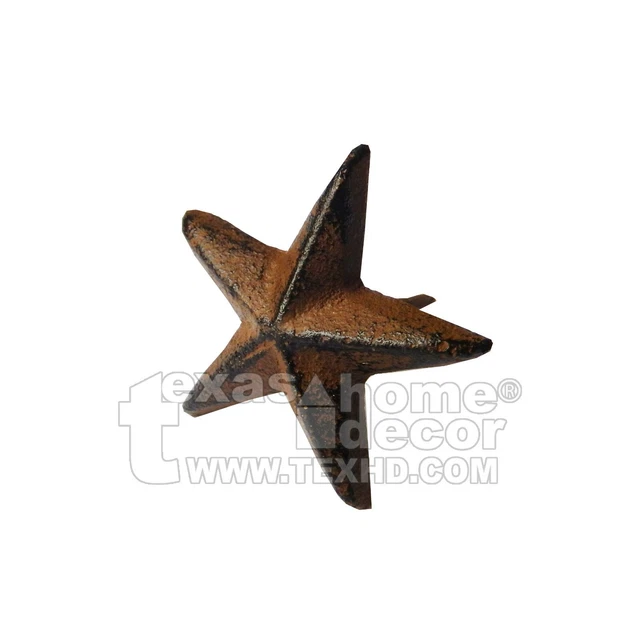 12 Texas Star Nails Cast Iron 1 3/4 inch Tacks Rustic Western with 1 inch Nail 3