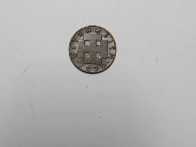 Old Austria Coin - 1925 2 Groschen - Circulated