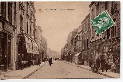 EPERNAY - Marne - CPA 51 - Commerces - La Quincaillerie de la rue St Thibault