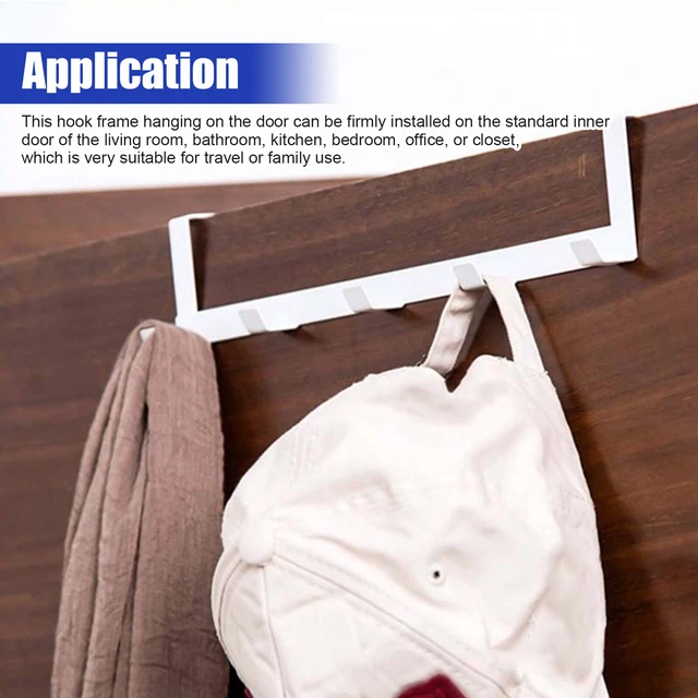 1Pcs Hanger Dormitory Coat Hook Hooks Living Room Kitchen Door Rear Hook Hanger