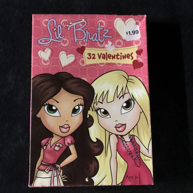 LIL' BRATZ 32 Valentines Cards. Exchange Cards. Made In USA $3.74