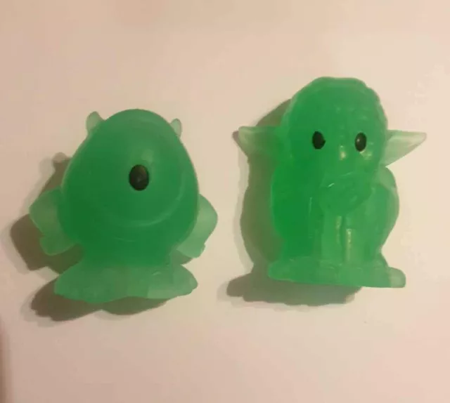 Disney Woolworths Ooshies Yoda And Monsters Ink Mike Toys 3 24 Picclick