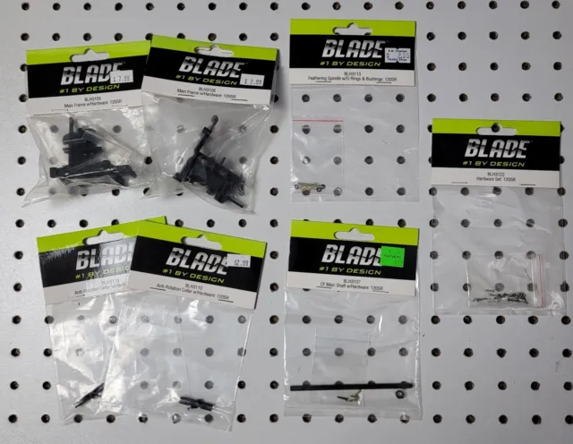 Eflite / Blade 120SR ~ 7 Item Parts Lot ~ RC 120SR Heli Helicopter NIP NOS