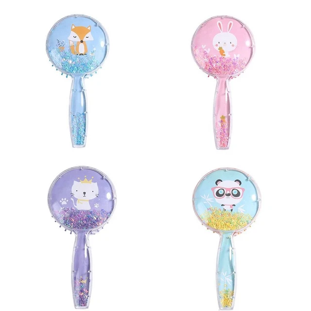 Sequins Cartoon Hair Brush PS Airbag Comb Cute Hair Comb  Kids