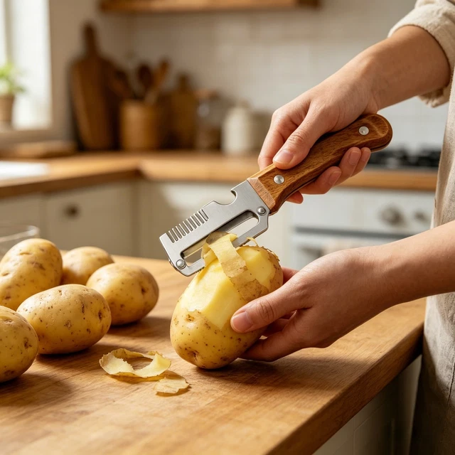 Éplucheur de fruits et légumes - MARQUE - A701523001 - Acier inoxydable