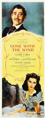 Gone with the wind Clark Gable #5 movie poster