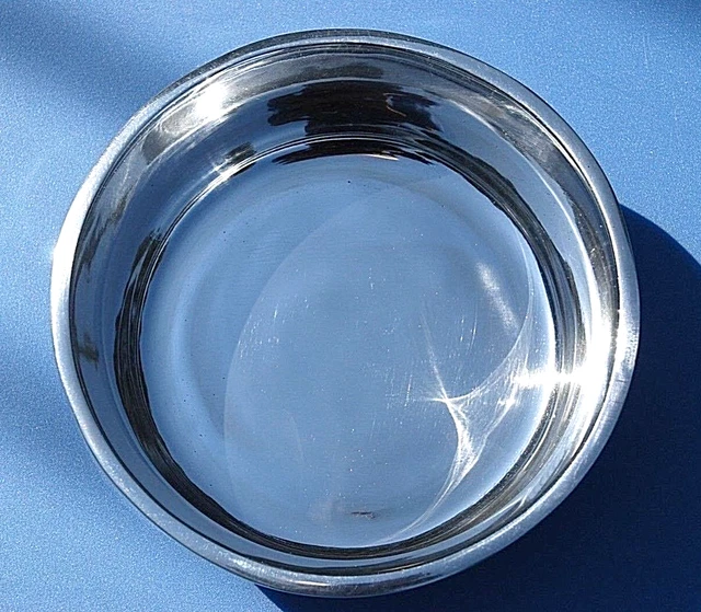 Old Town Imports Bowl Artist Signed Polished Aluminum Mexico Kitchen Replacement