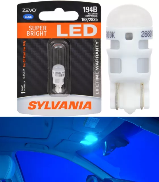 Sylvania Zevo LED Luz 194 Azul 10000K One Bombilla Interior Mapa Repuesto