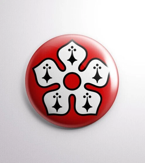 Leicestershire County Flag 25 mm Pin Badge Button Stylish Art Symbol England NEW