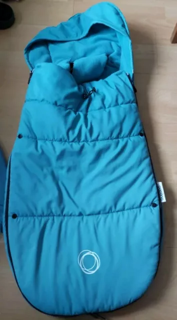 BUGABOO FOOTMUFF COSYTOES Petrol Blue Teal fits donkey bee buffalo cameleon fox 19.99 PicClick UK