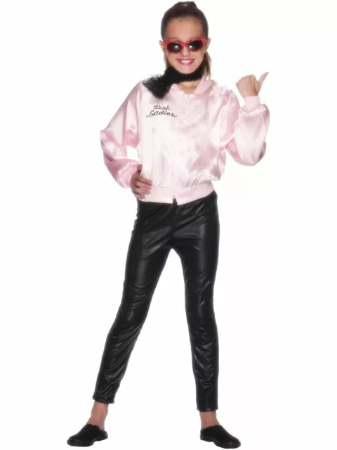 Grease Pink Lady Jacket 50s Costume Rizzo Frenchie Child Girls Costume