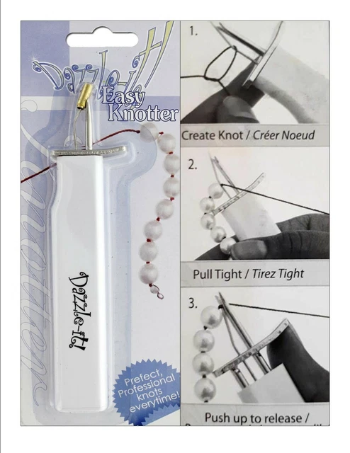 Herramienta EASY BEAD KNOTTER ~ Dazzle It ~ Nudos perfectos para joyería y más