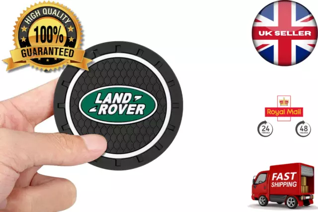 2pcs Cup Holder Pad Coaster Rubber Mat For Land Rover Velar Range Rover Evoque