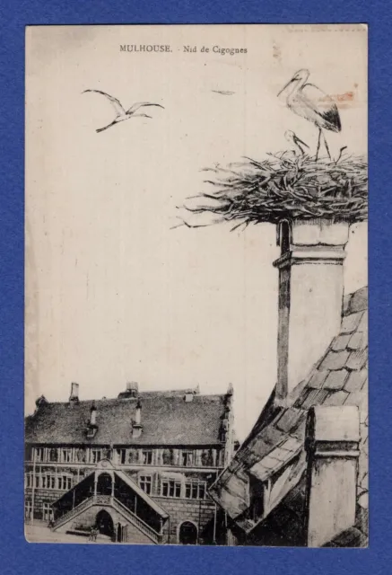FC * CPA / postcard: Mulhouse, Stork's Nest 1928