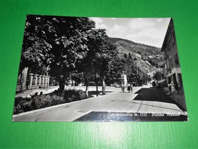 Cartolina Bardonecchia - Piazza Medail 1959