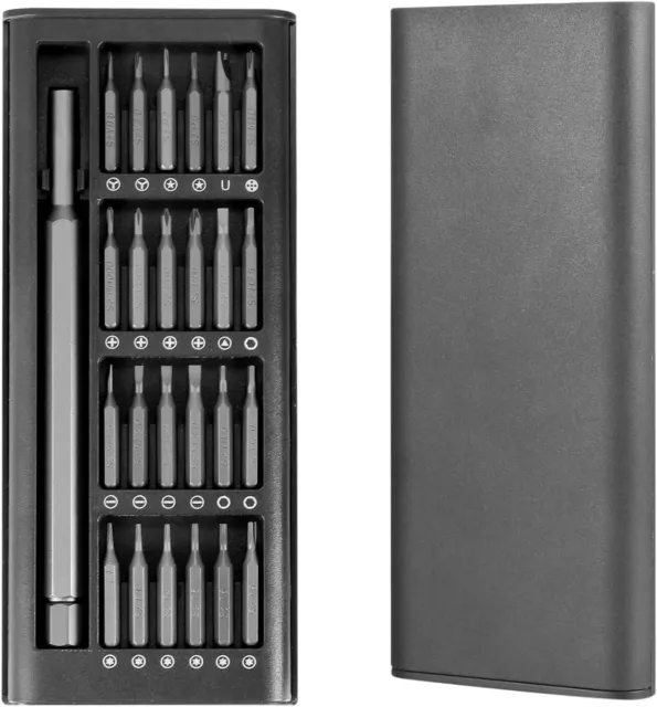 Set Cacciaviti Magnetici di Precisione 24PZ Per Riparazioni Elettronica Occhiali